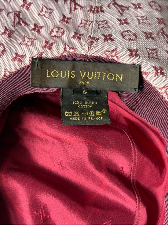 Louis Vuitton Vintage Monogram Sun Hat in Red main image 4